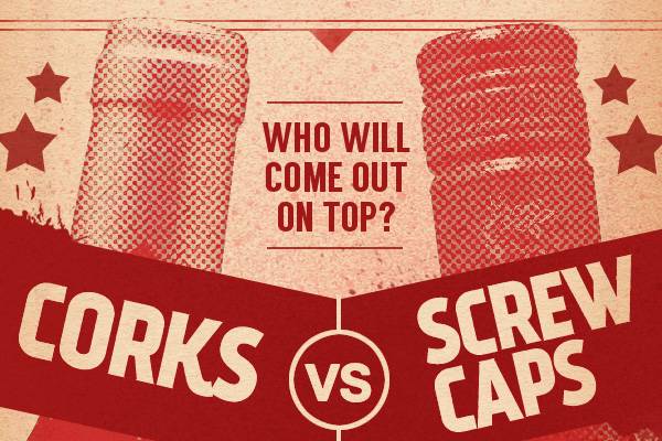 Screw cap vs corks illustration