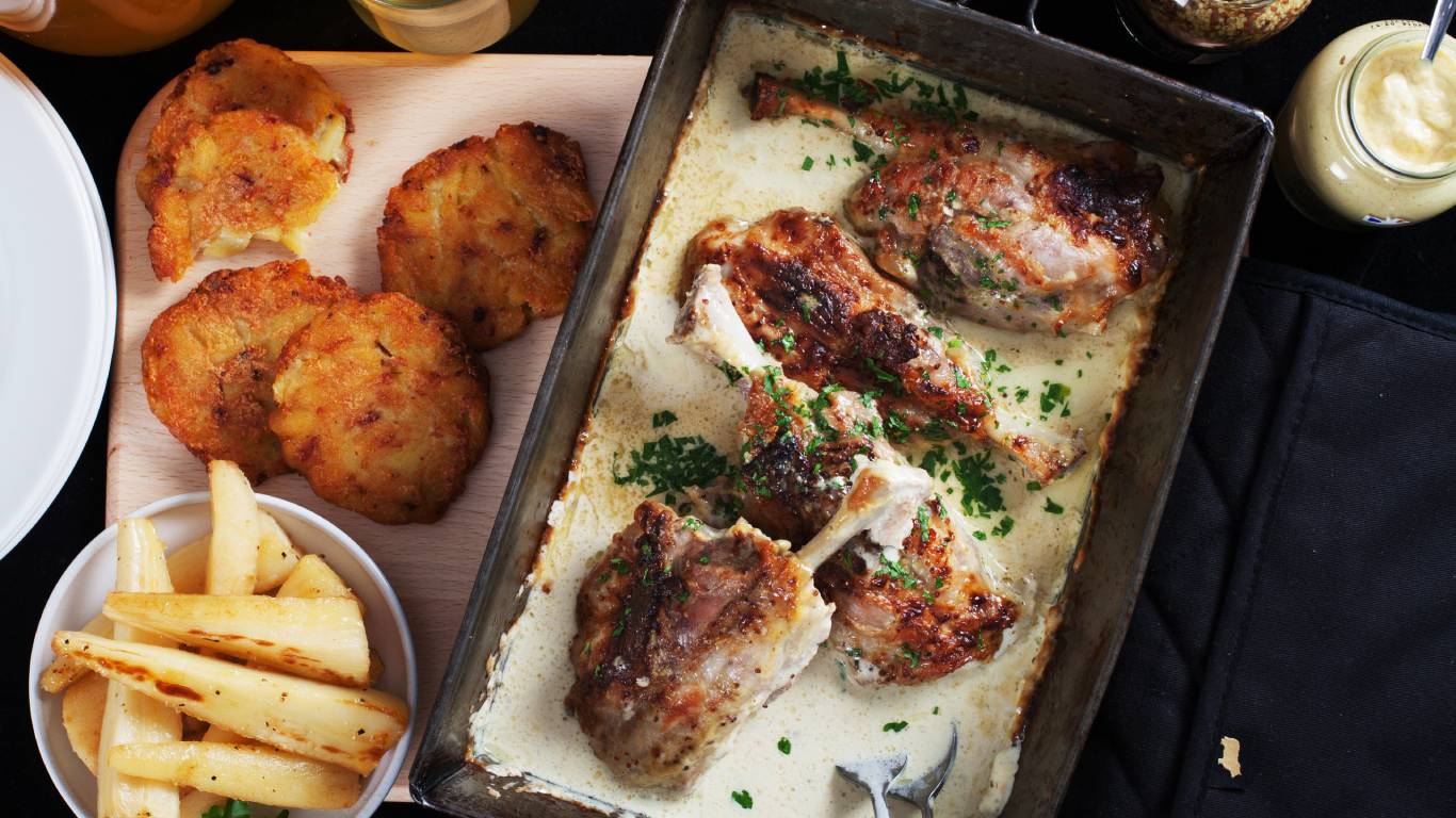 Creamy Braised Pork Mini Shanks by Donald Russell
