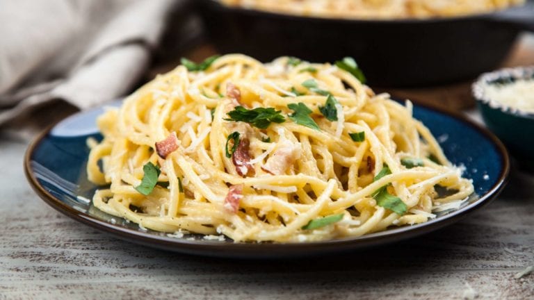 Spaghetti Carbonara dish