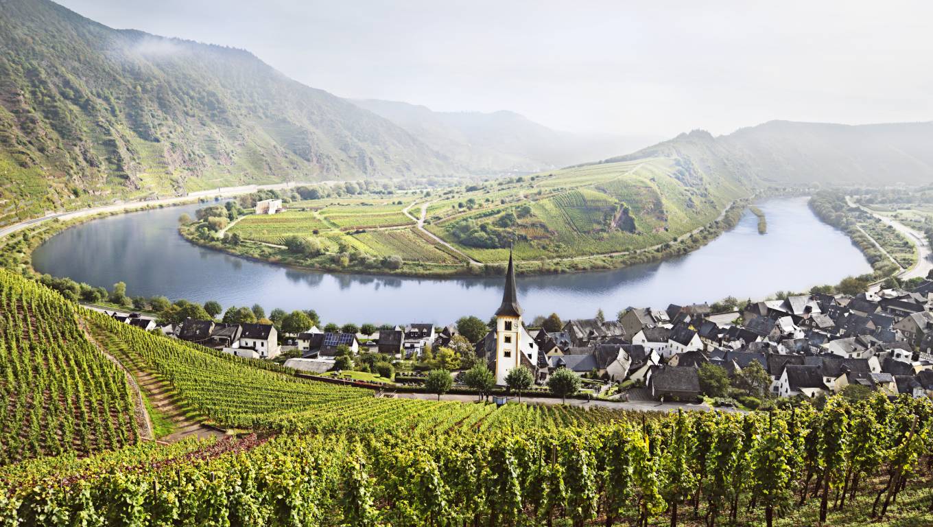 Mosel river and town
