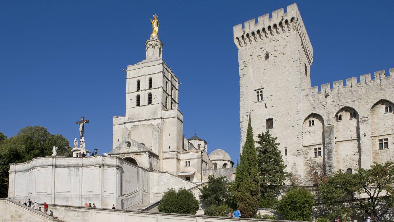 Palais de Papes Avignon in Rhone Valley