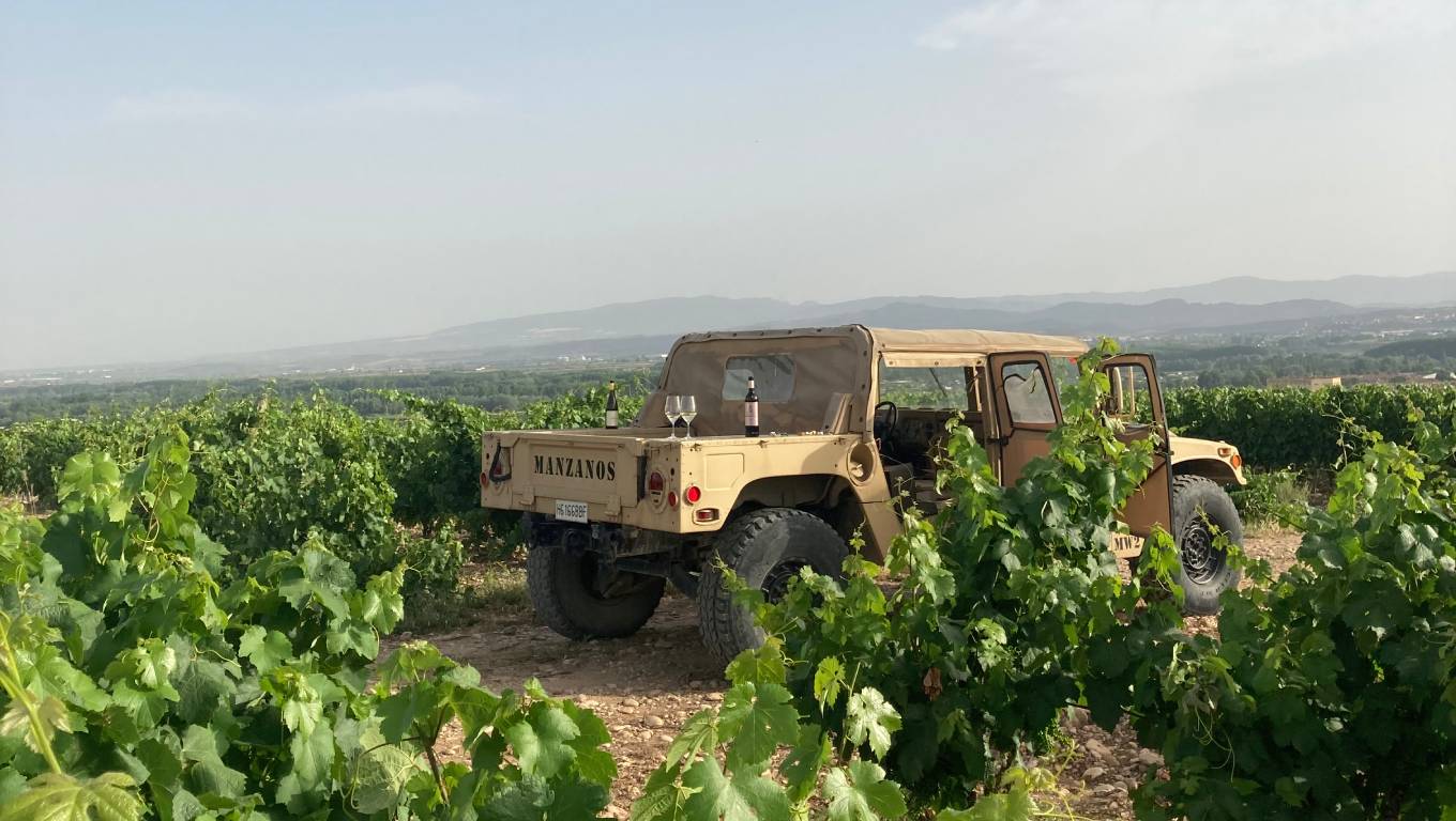 View of vineyard in Rioja