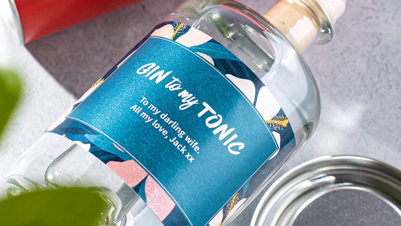 Personalised Gin bottle