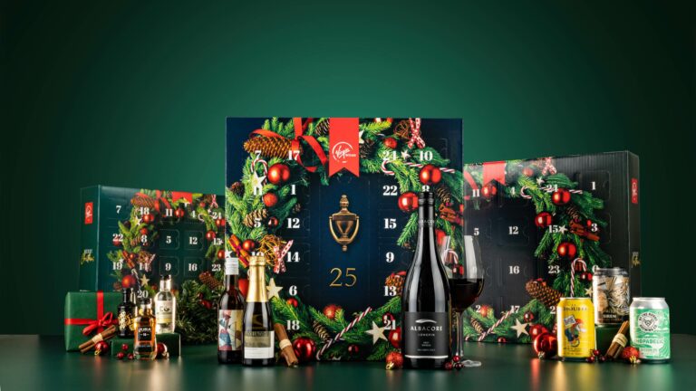 Alcohol advent calendars by Virgin Wines for Christmas 2023
