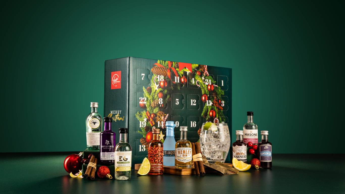Gin Advent Calendar by Virgin Wines for Christmas 2023
