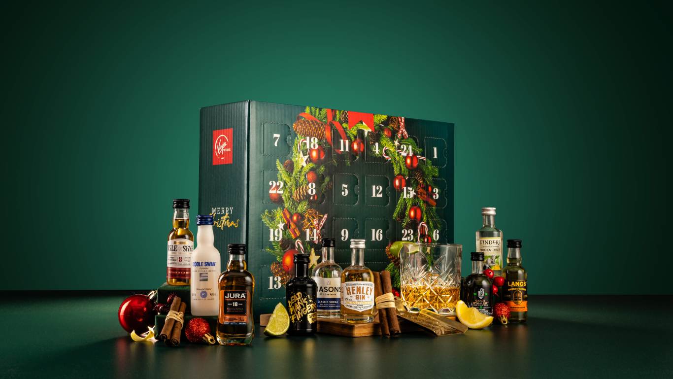 Mixed Spirits Advent Calendar by Virgin Wines for Christmas 2023