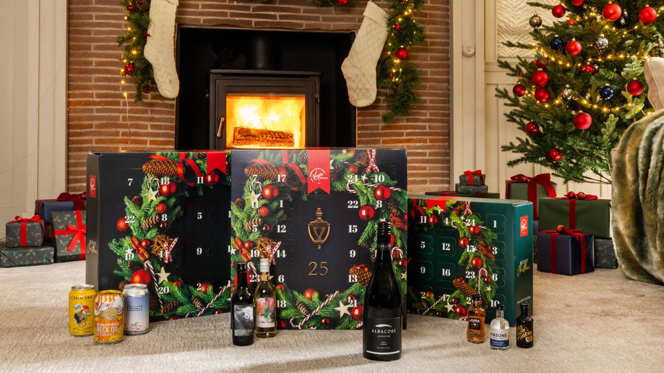 Virgin Wines alcohol advent calendars for Christmas 2023 gifting