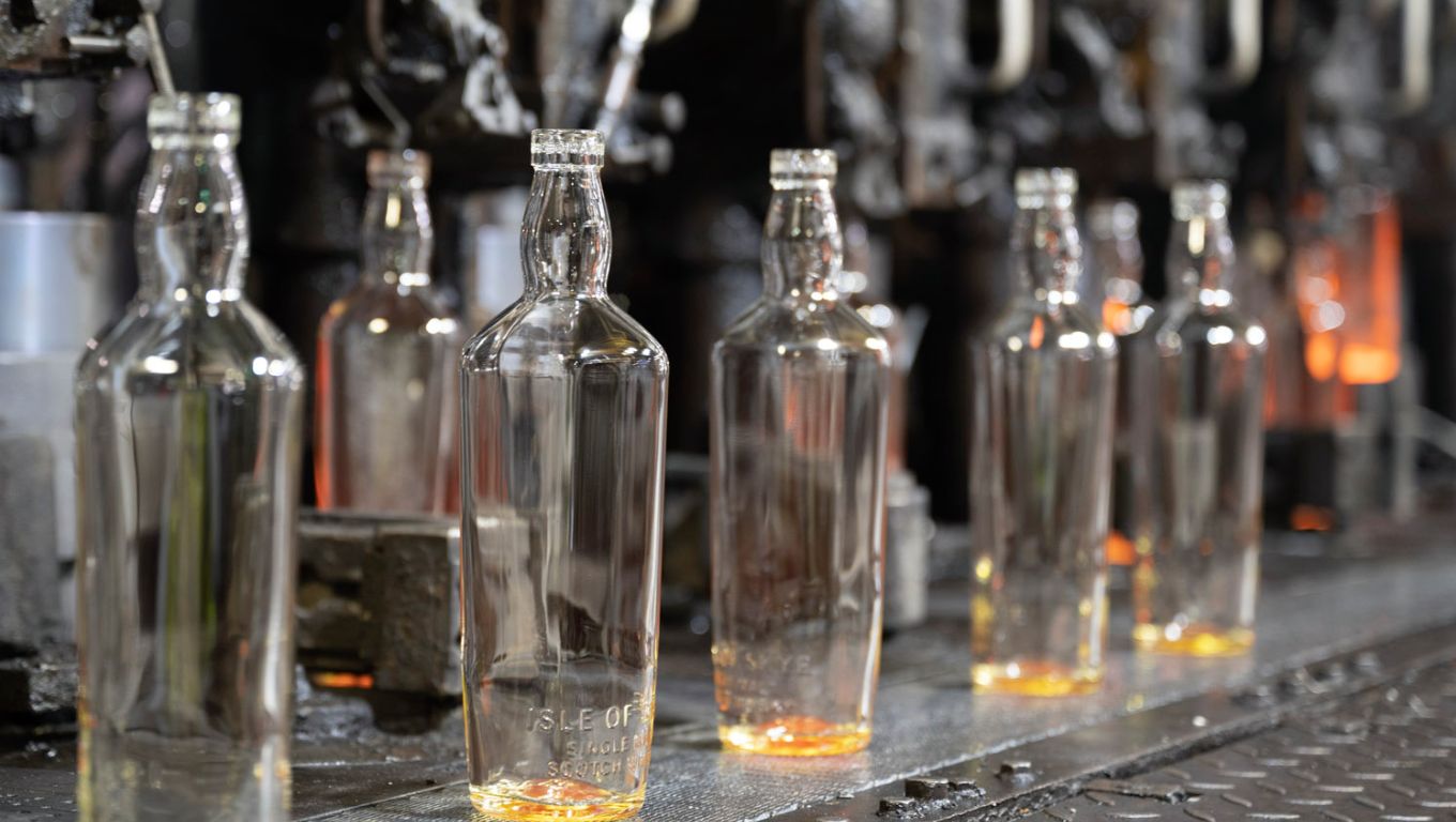 Whisky being bottled at Torabhaig Distillery