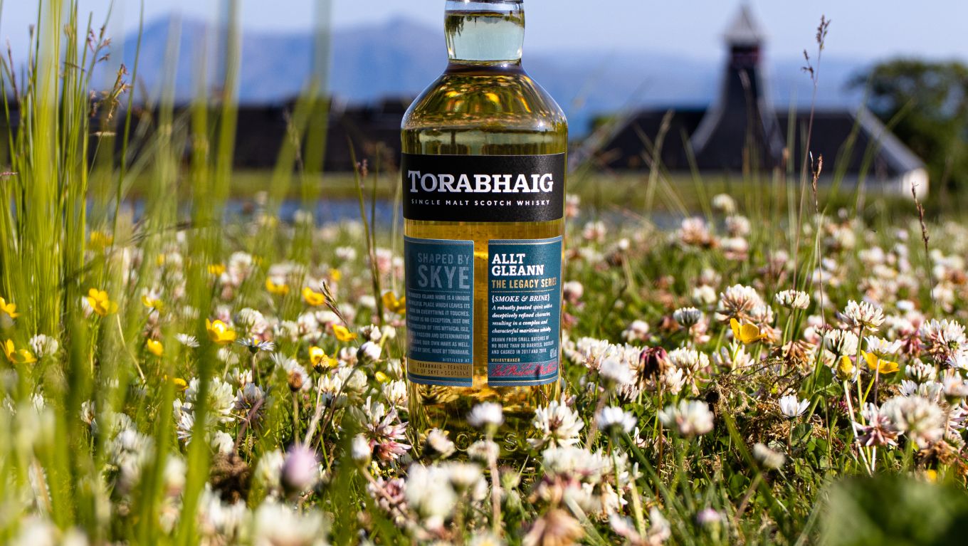 A bottle of Torabhaig whisky