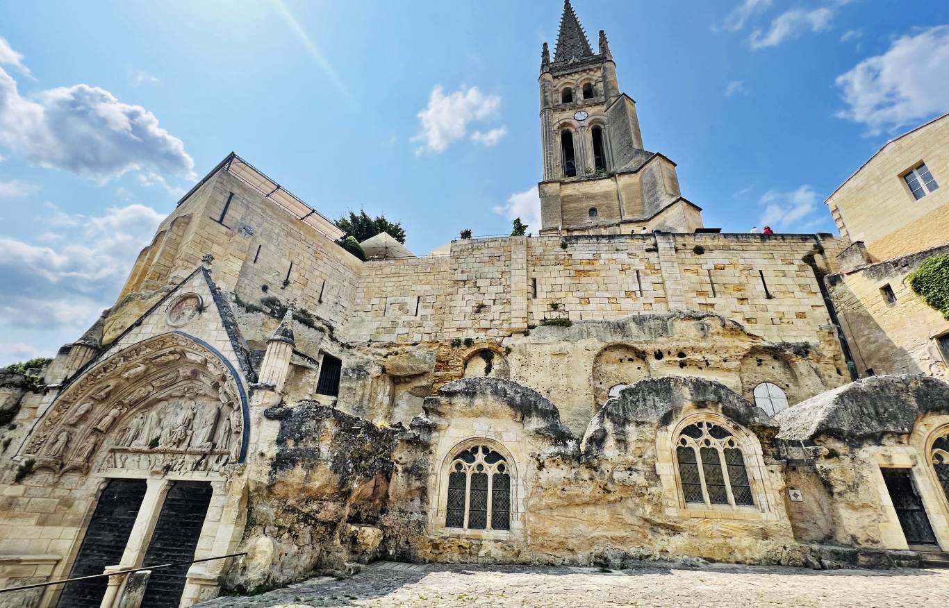 Saint-Emilion Monolithic Church in Bordeaux, France