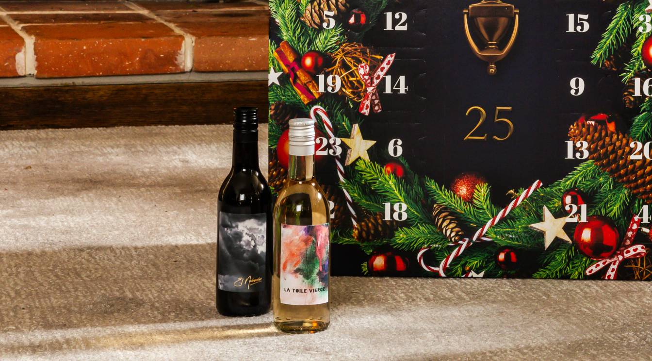 Two new mini wine bottles in the Virgin Wines advent calendars for 2023