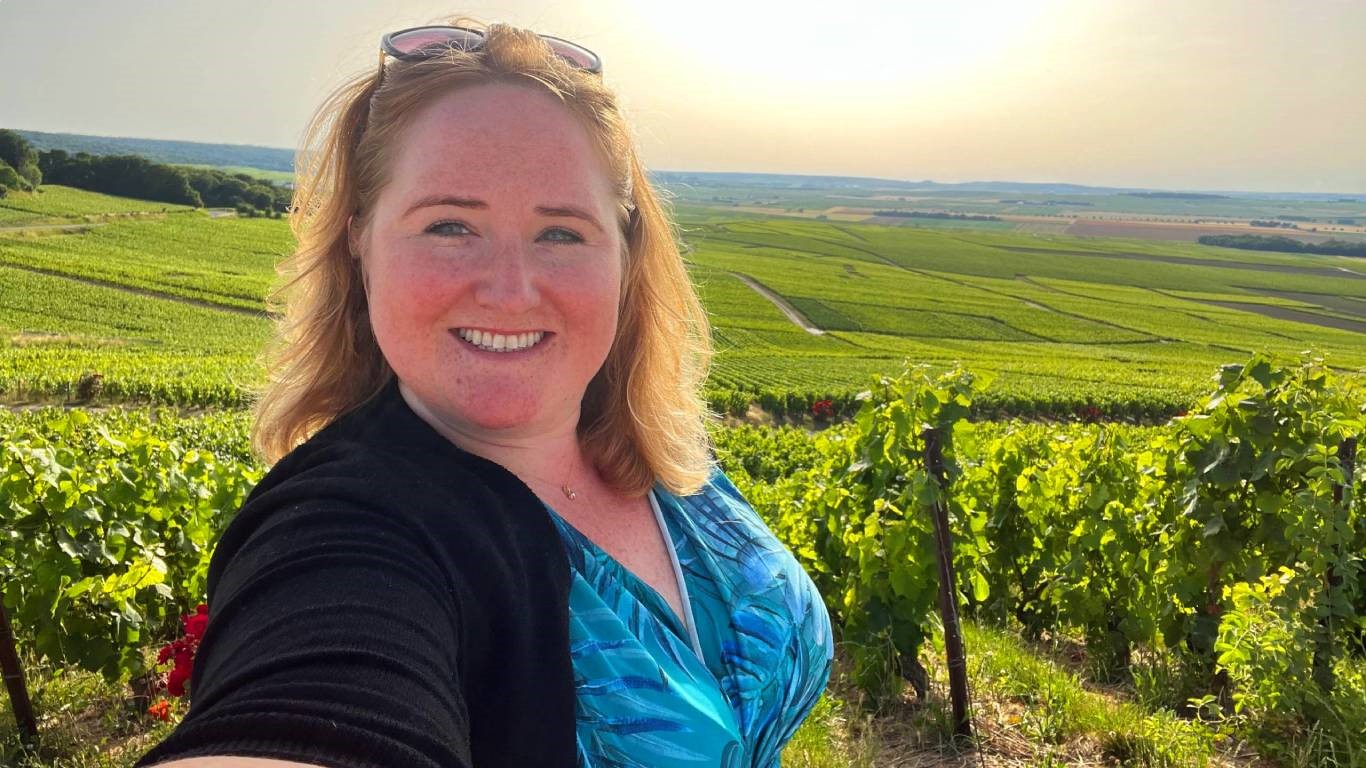 Decanter award winner, Sophie Lord, on a recent trip to Champagne while studying at the Champagne Academy in summer 2022