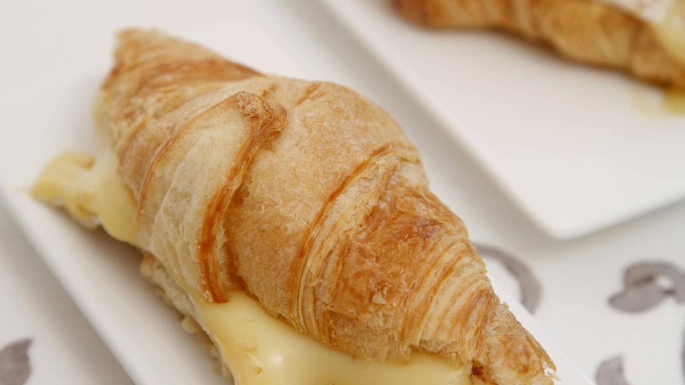 Mini Croissants Stuffed with Brie by Vin De France