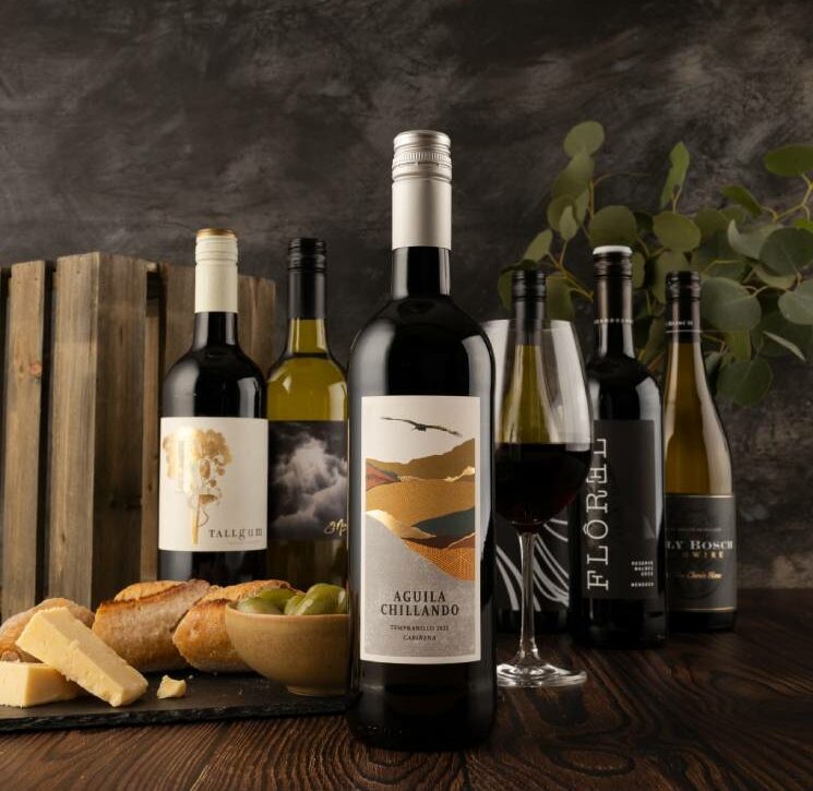 Six bottles of wine from Virgin Wines - winebank case