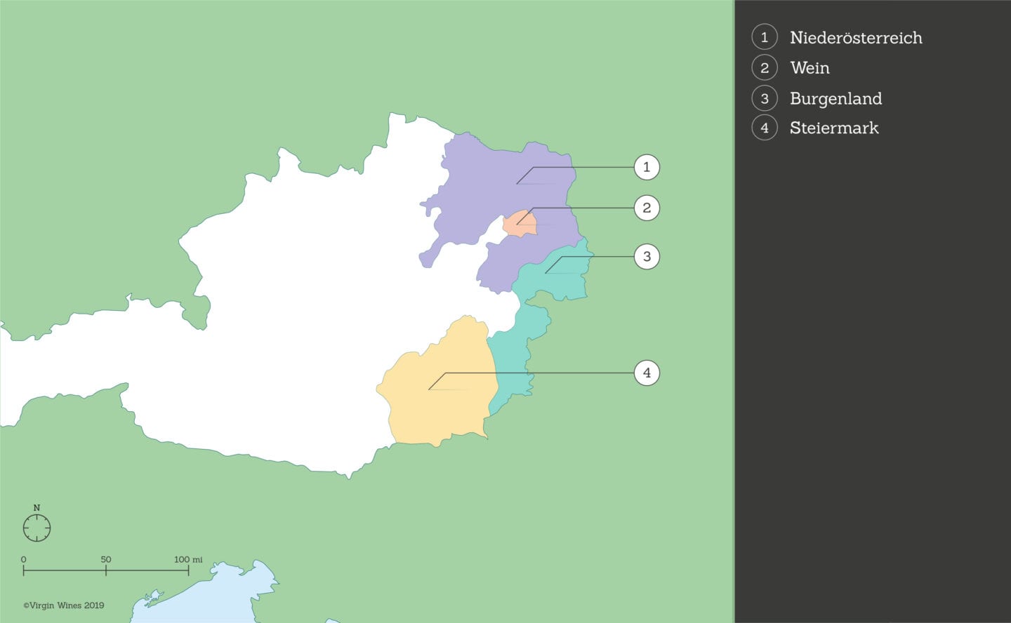 Austrian Wine Regions Map