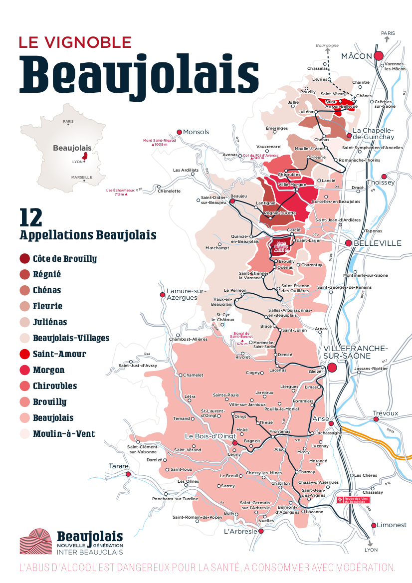 Beaujolais map