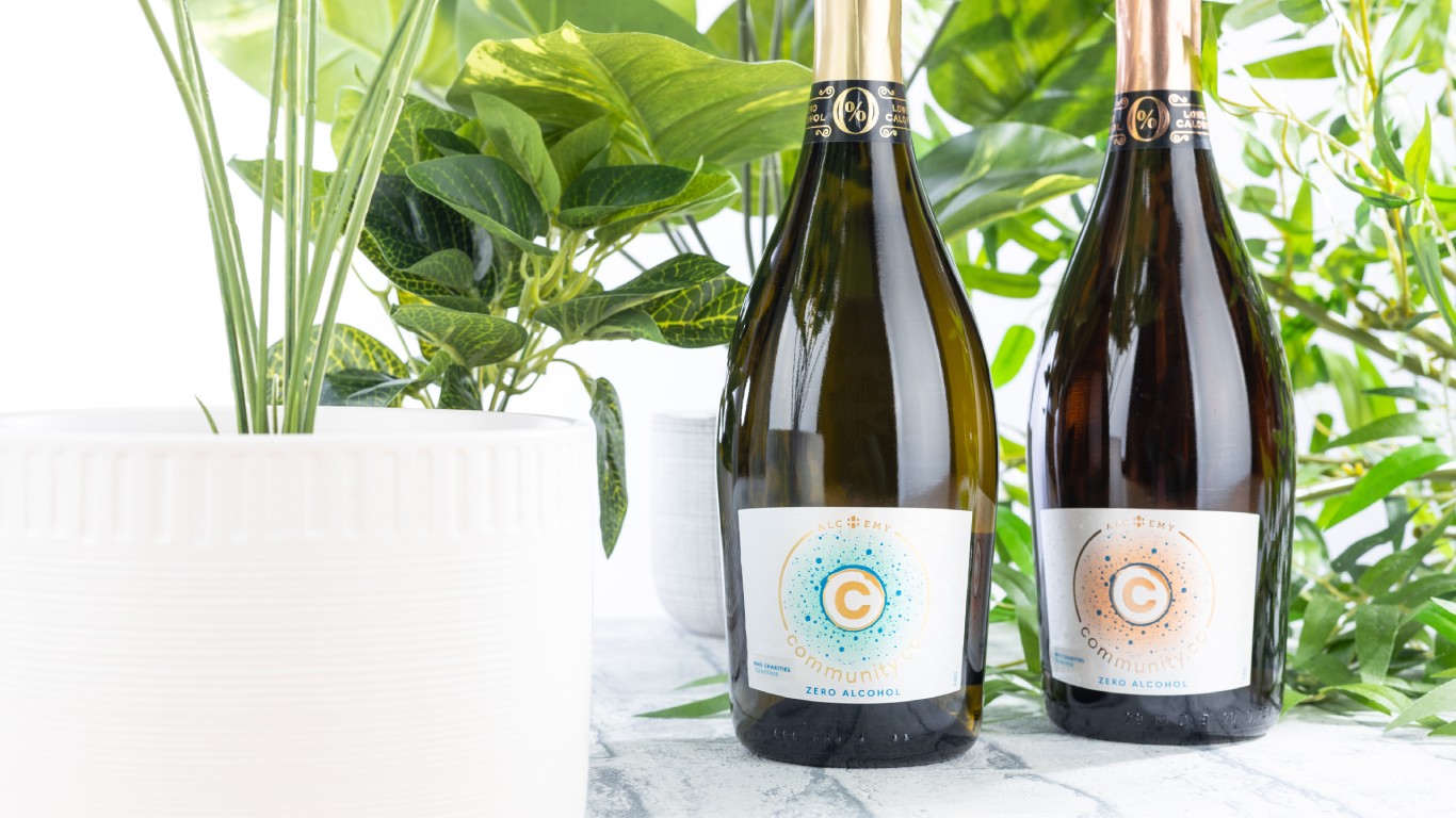 Community.Co Project Zero Alcohol Sparkling Wines for Charity