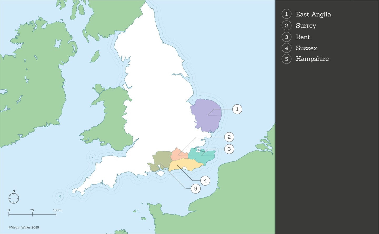 English Wine Regions Map