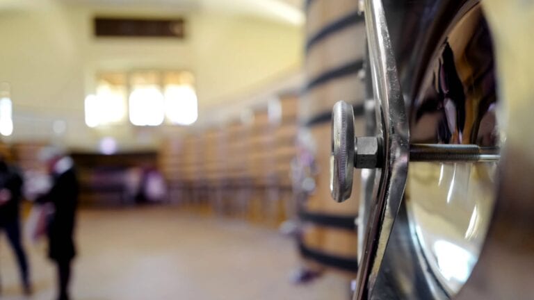 Wine tank in a winery